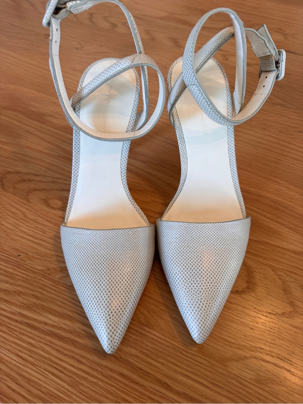 Alexander Wang Lovisa Pointed Ankle-Strap leather Heels